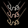 Heart and Stethoscope necklace - LillaDesigns
