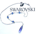 Lariat Crystal Necklace with Swarovski Elements - LillaDesigns