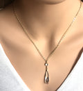 White Crystal Necklace with Swarovski Elements